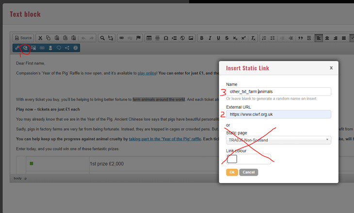 creating external links