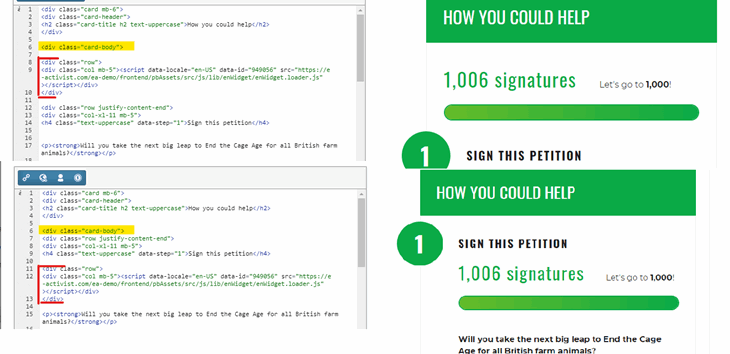 Progress Bar In Lh Column Code