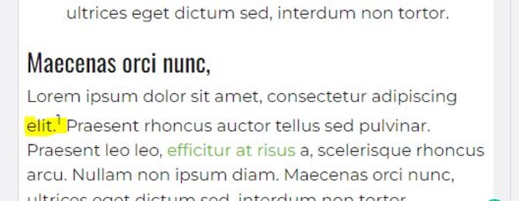 Creating a reference point with html