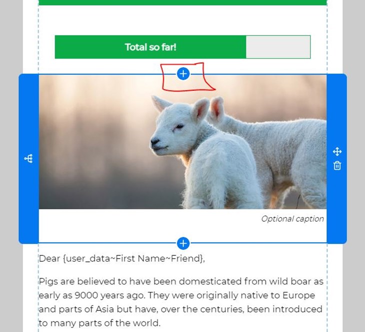 example of how to add new content blocks