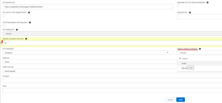 Optional URL Parameters