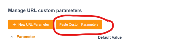 Paste Custom Parameters