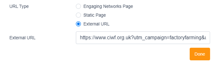 Adding non Engaging Networks links
