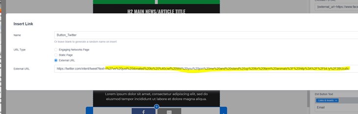 Share twitter and Whatsapp