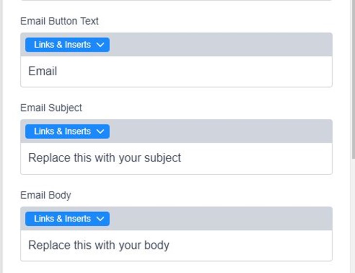 Email Share Button Link